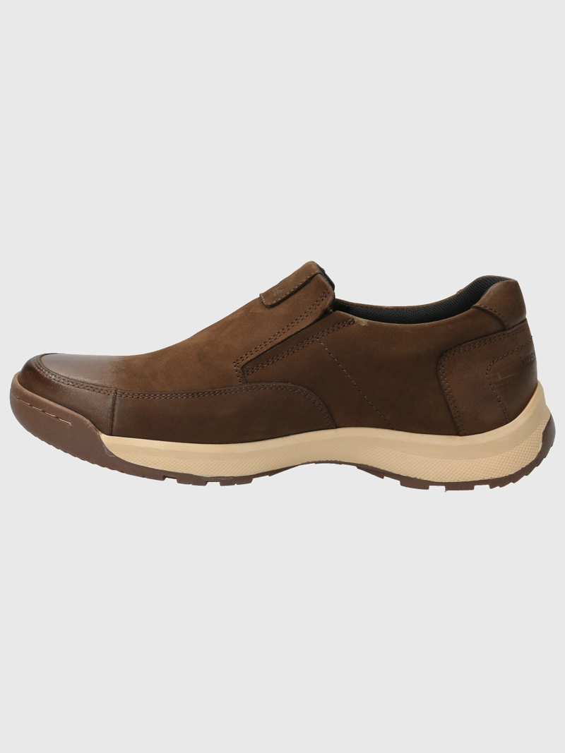 SLIP ON CUERO HOMBRE CONSIN CAFE  HUSH PUPPIES - 6