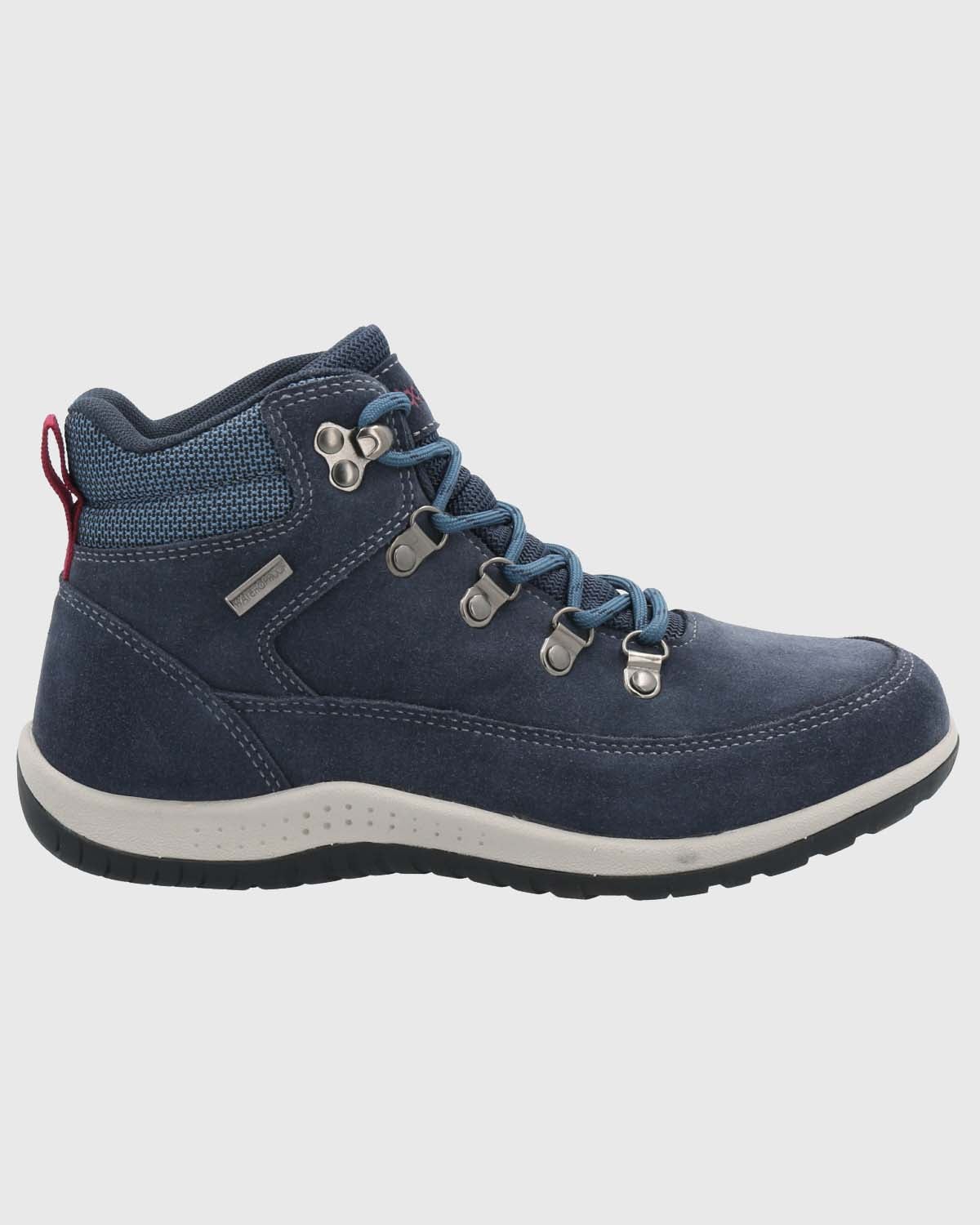 BOTÍN MUJER HUSH PUPPIES CUERO AZUL EMUR CASUAL - 2
