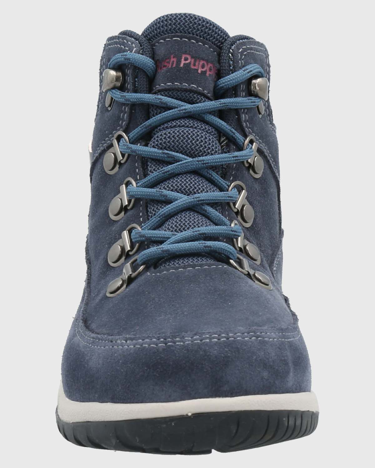 BOTÍN MUJER HUSH PUPPIES CUERO AZUL EMUR CASUAL - 4