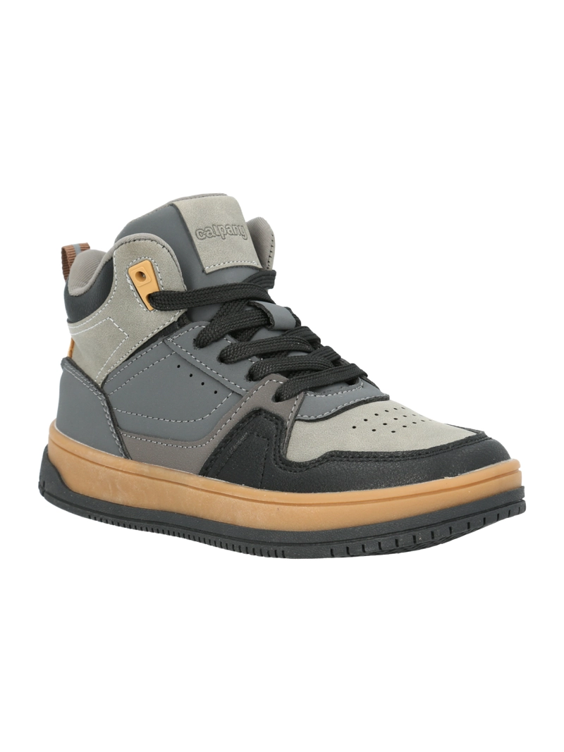 ZAPATILLA NIÑO ZIGI GRIS CON AZUL CALPANY - 1