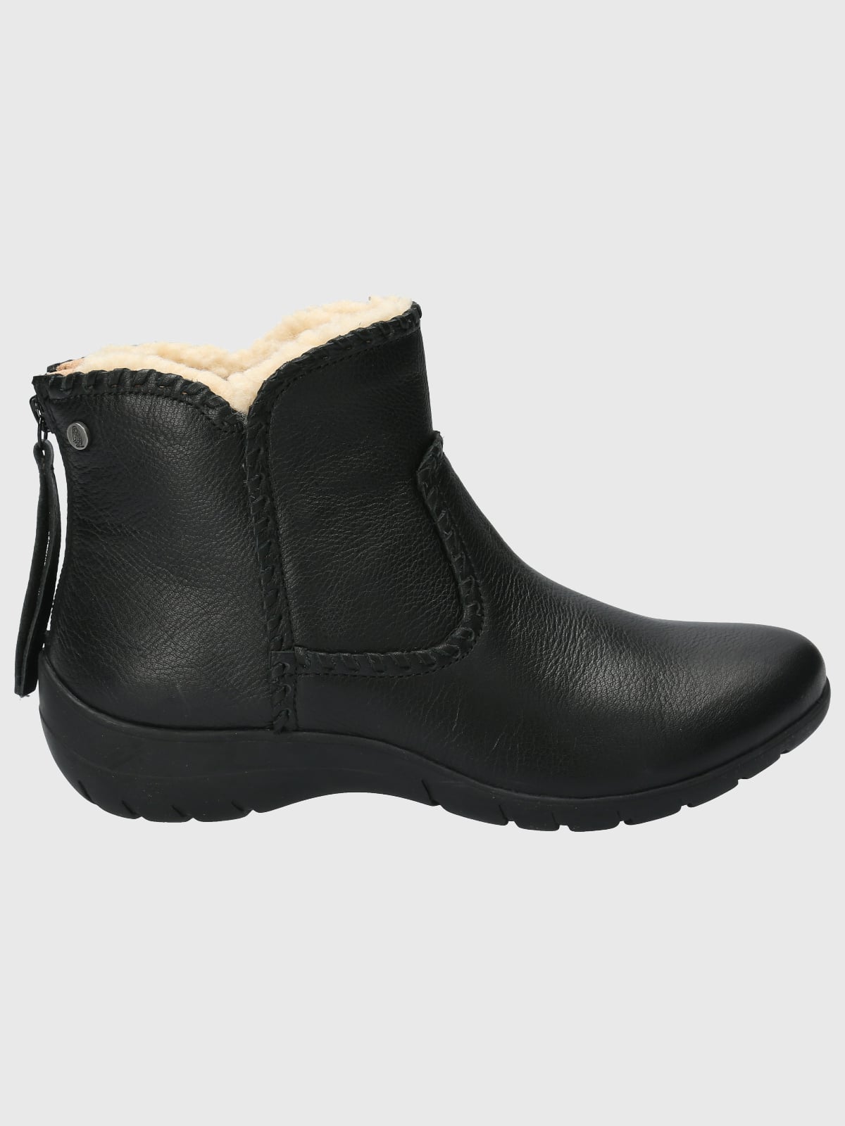 BOTÍN MUJER HUSH PUPPIES CUERO NEGRO ORLA CASUAL - 2