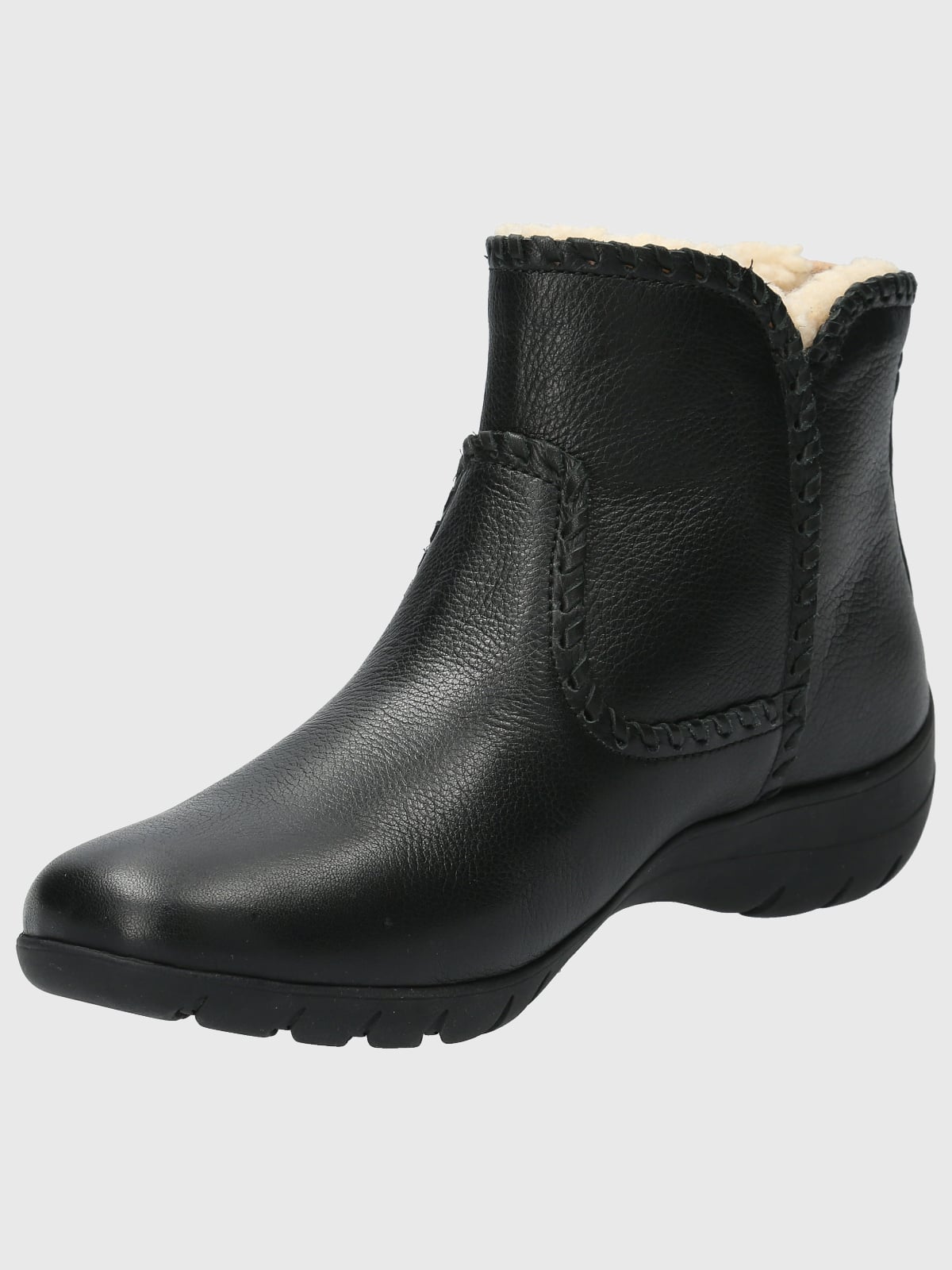 BOTÍN MUJER HUSH PUPPIES CUERO NEGRO ORLA CASUAL - 5