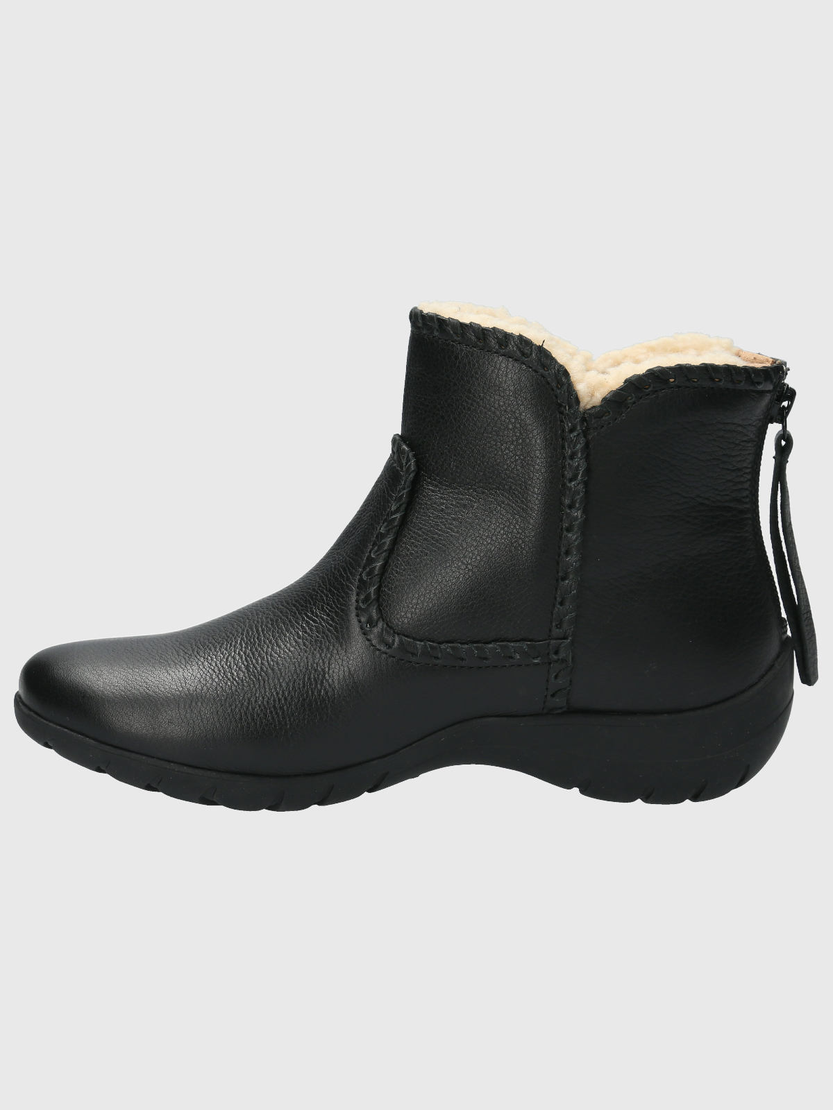 BOTÍN MUJER HUSH PUPPIES CUERO NEGRO ORLA CASUAL - 6