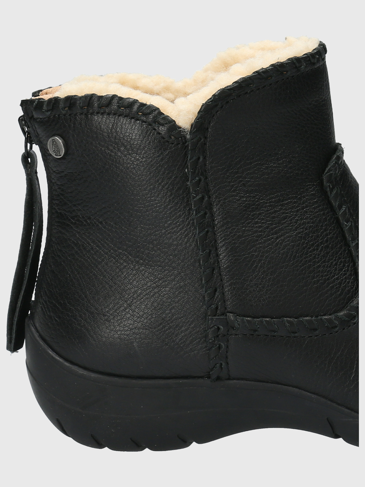 BOTÍN MUJER HUSH PUPPIES CUERO NEGRO ORLA CASUAL - 9