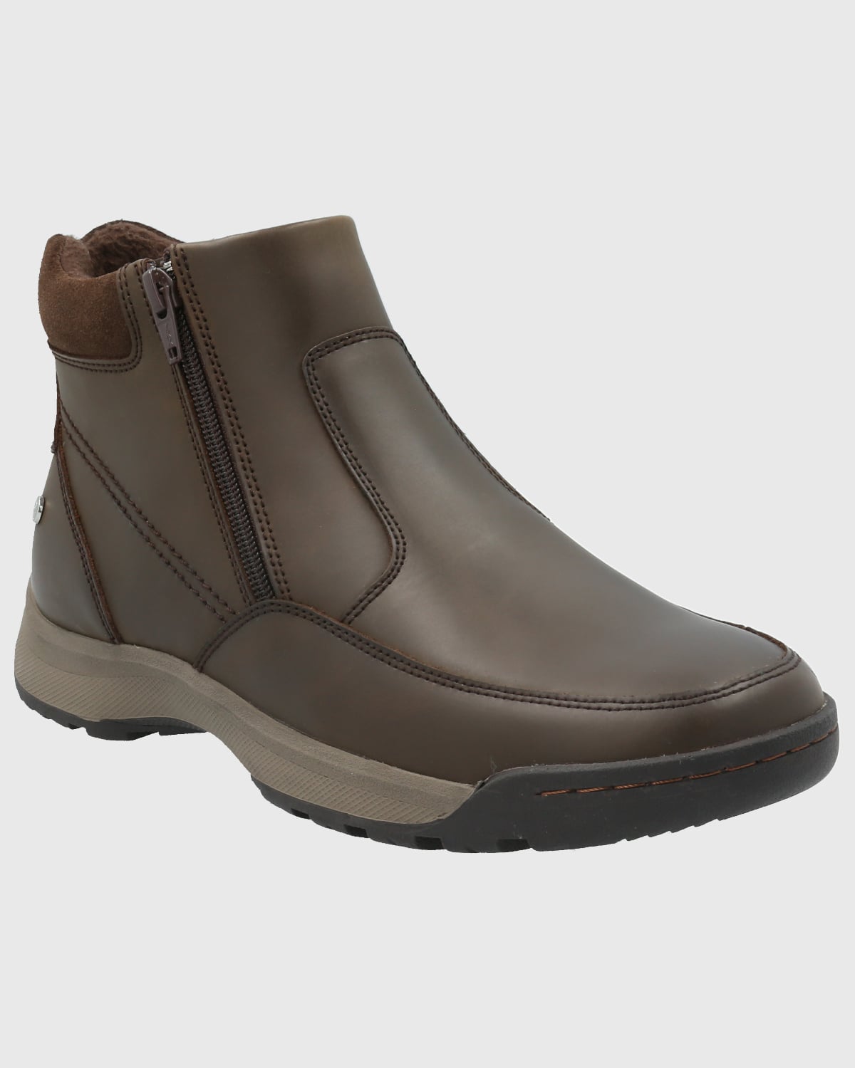 Ripley - BOTIN CUERO HOMBRE CHIEF CAFÉ HUSH PUPPIES