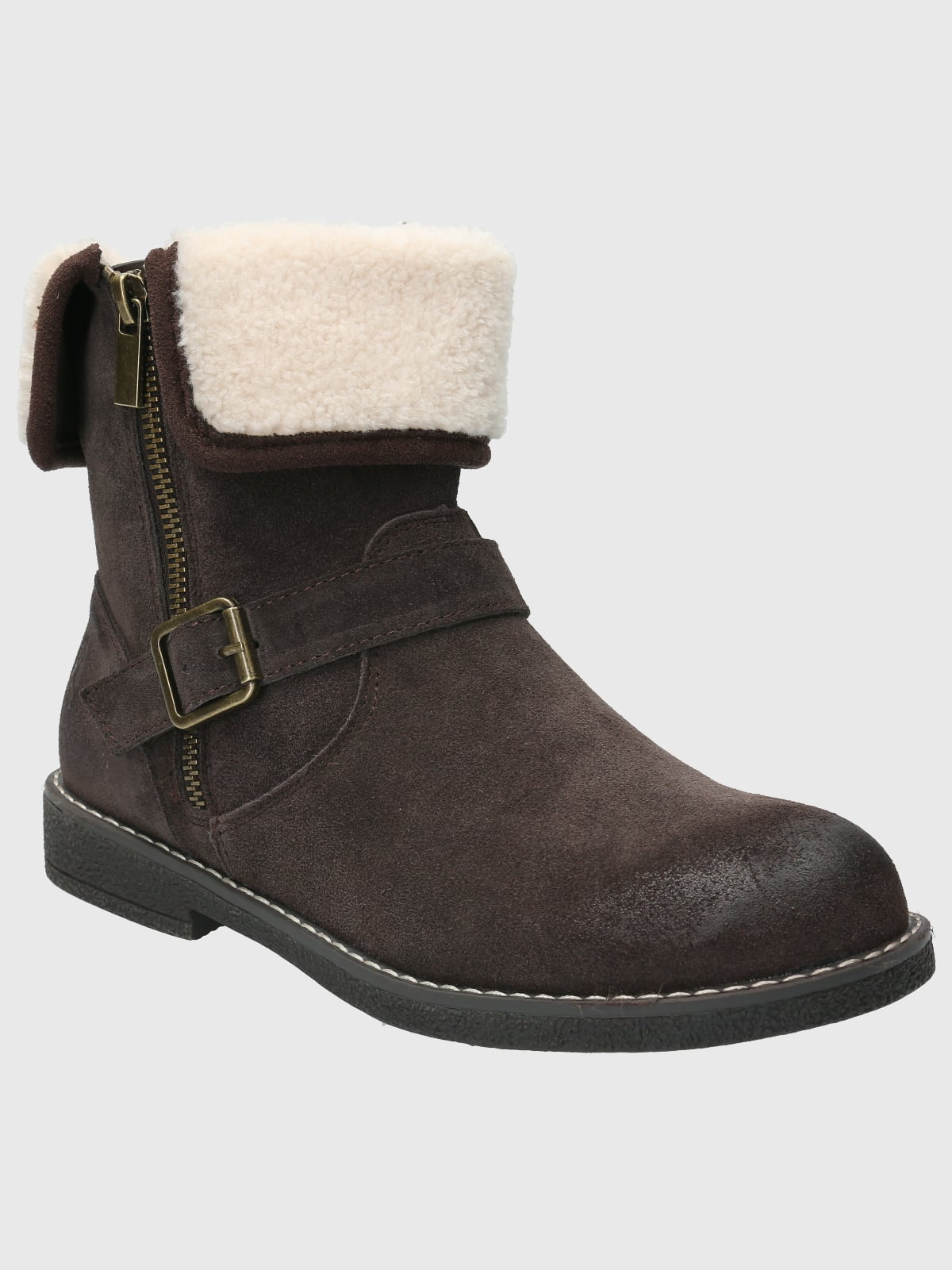 BOTIN CUERO MUJER CLAIRE CAFÉ HUSH PUPPIES - 1