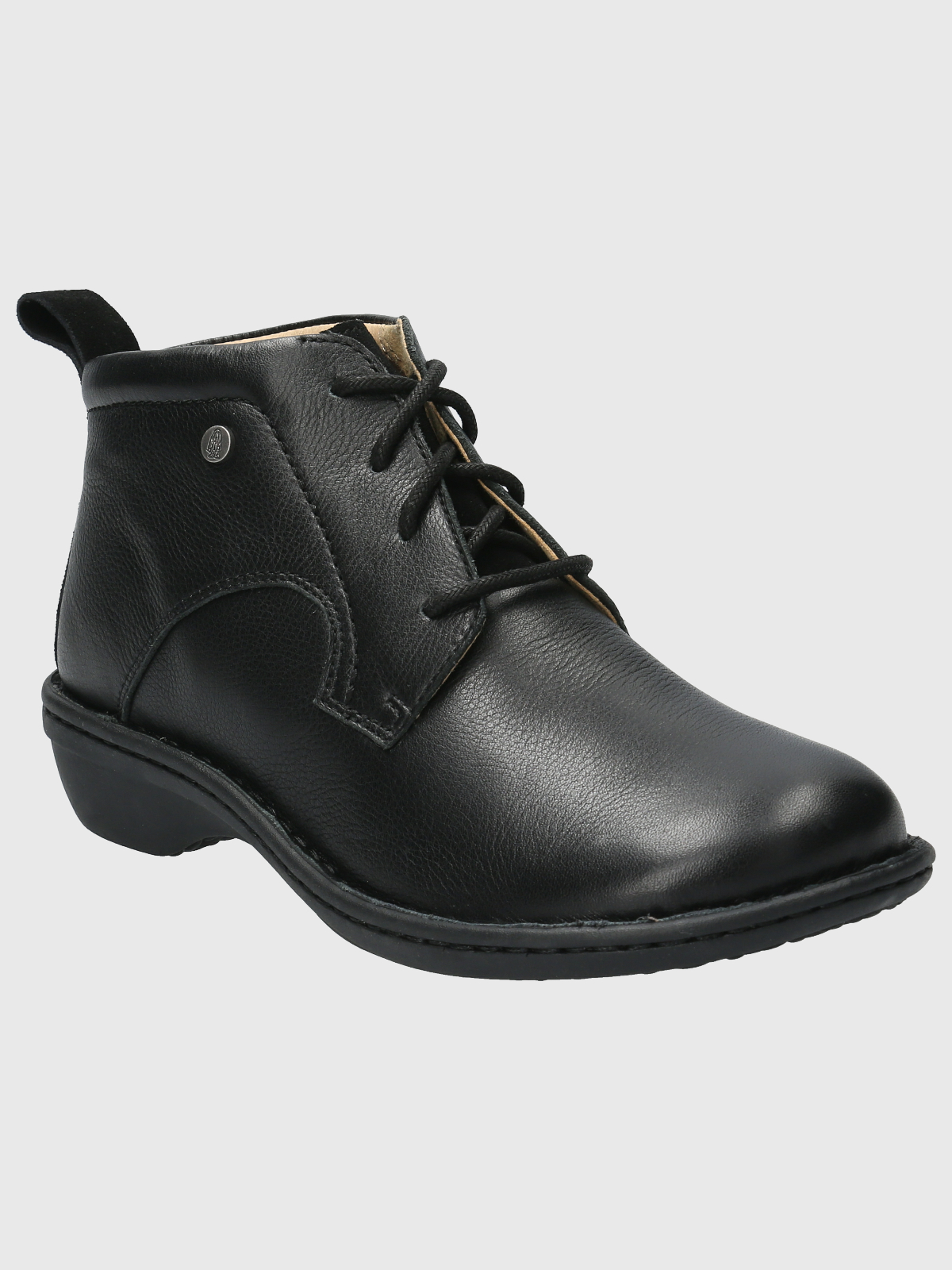 BOTÍN MUJER HUSH PUPPIES CUERO NEGRO SAJON CASUAL - 1