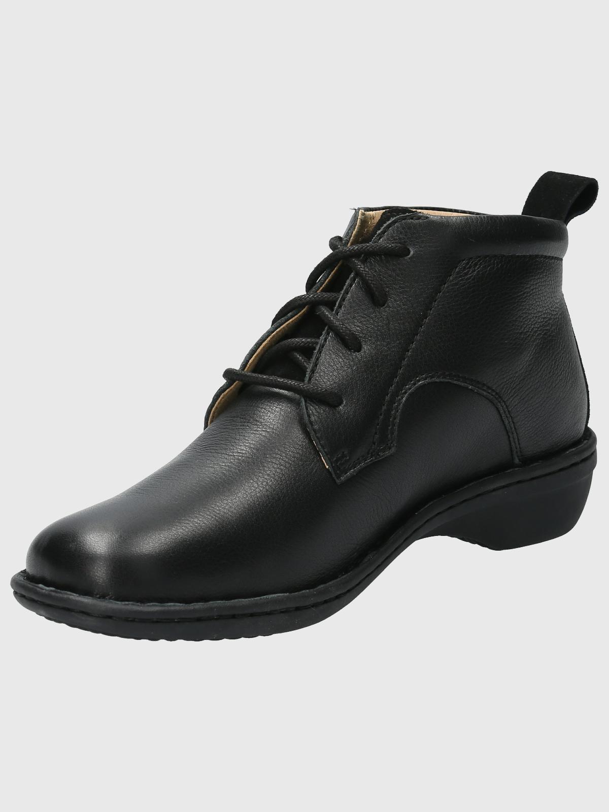 BOTÍN MUJER HUSH PUPPIES CUERO NEGRO SAJON CASUAL - 5