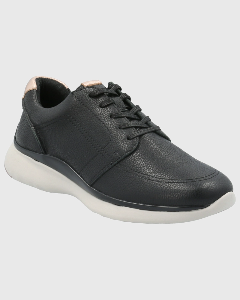 ZAPATILLA CUERO MUJER GOSS NEGRO HUSH PUPPIES - 1