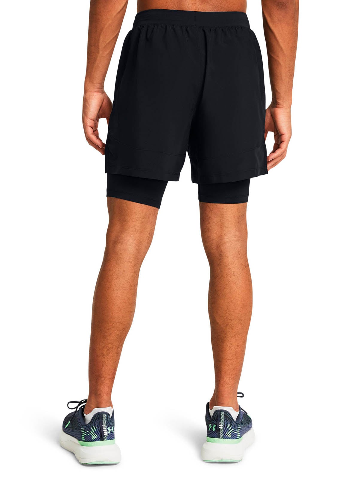 SHORTS HOMBRE UNDER ARMOUR NEGRO LAUNCH 2 EN 1 DE 5' - 5