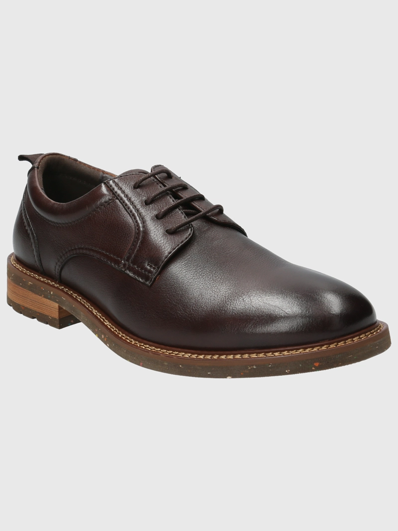 ZAPATO CUERO HOMBRE HINTON CAFÉ HUSH PUPPIES - 1