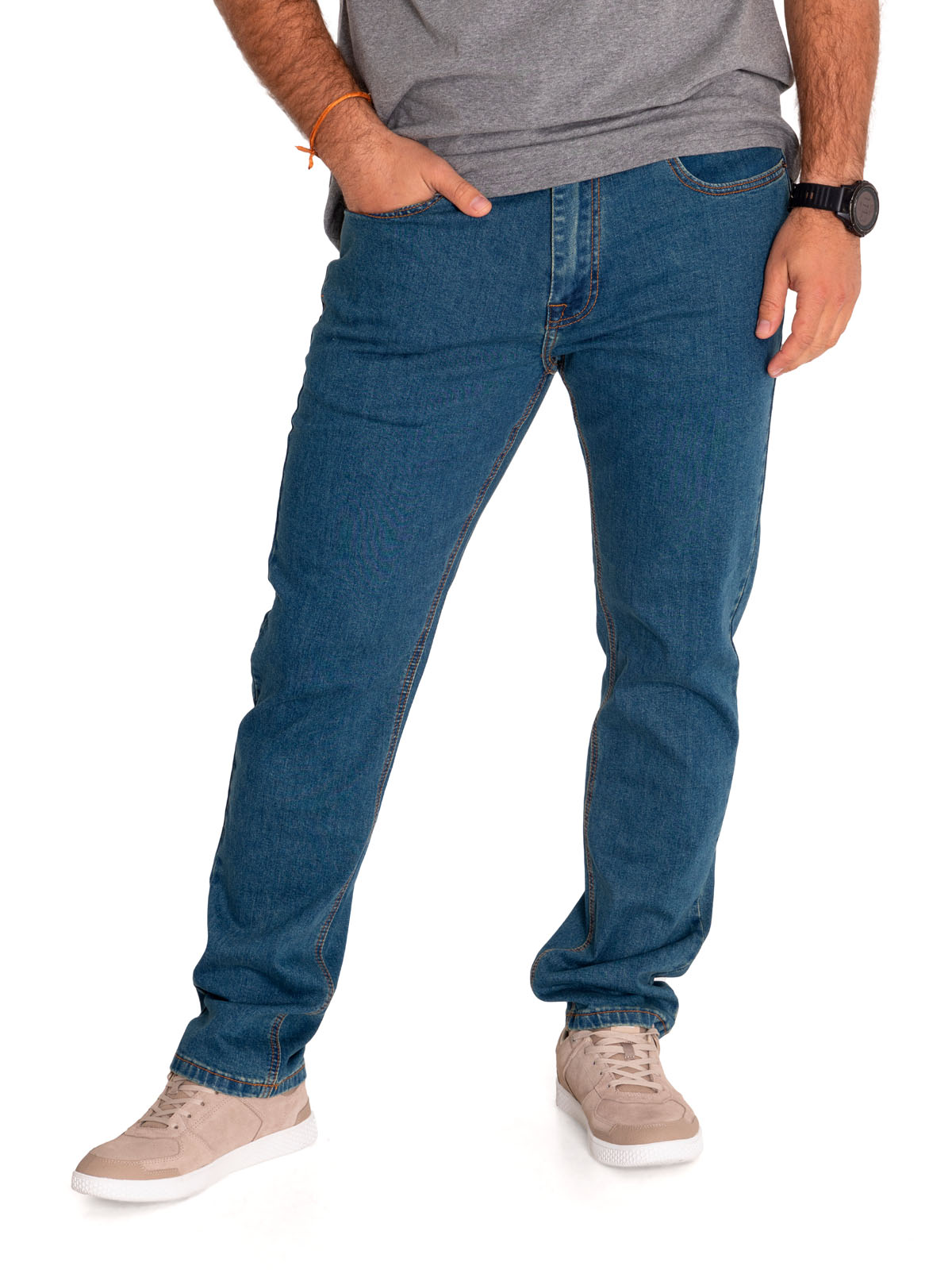 JEANS ALGODÓN HOMBRE CAT GRIS SKINNY TRIBLEND STRETCH DENIM - 1