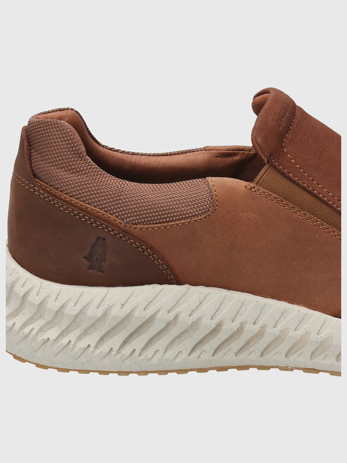SLIP ON CUERO HOMBRE SPINAL UP CAFÉ HUSH PUPPIES - 8