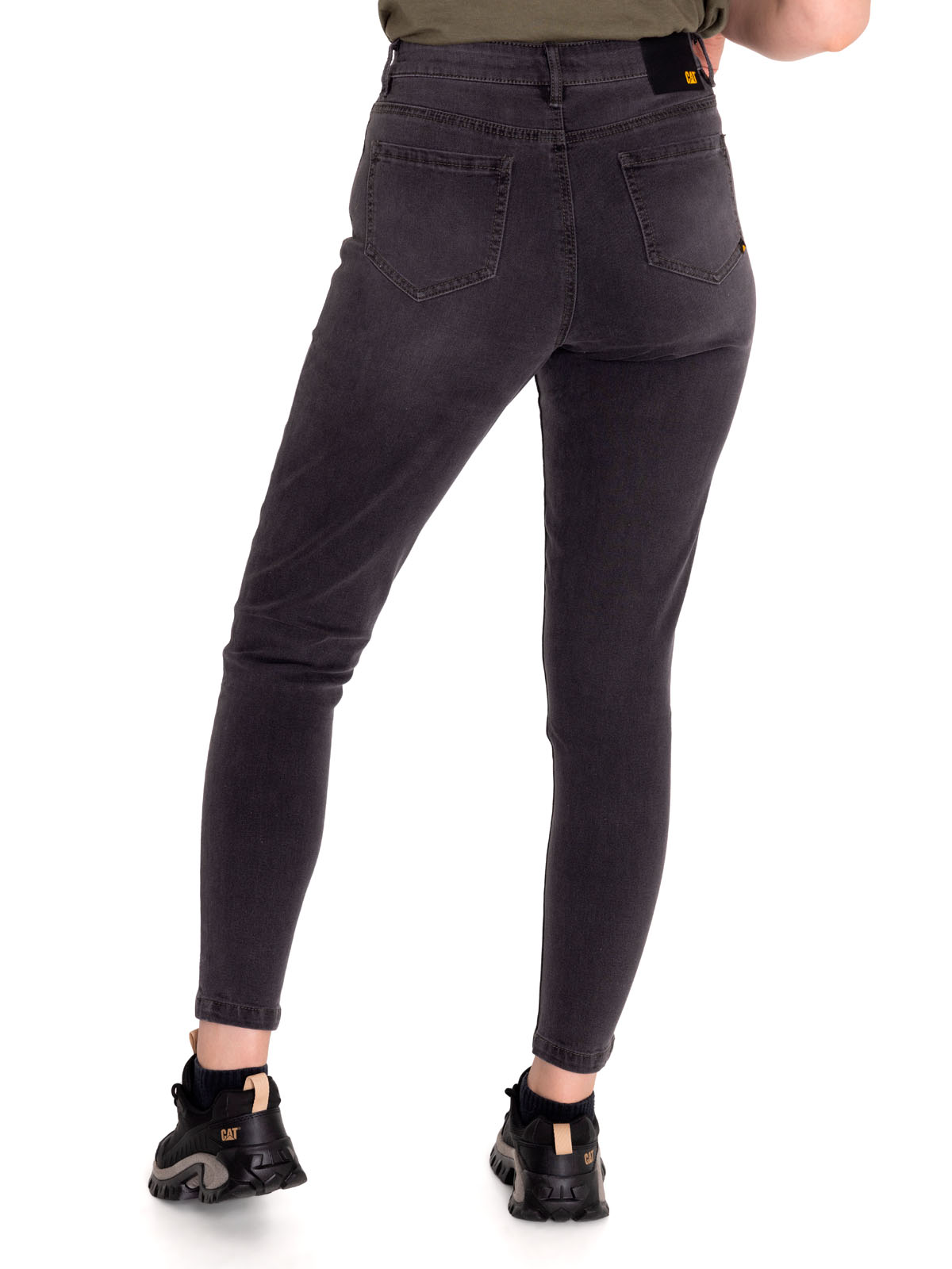 JEANS ALGODÓN MUJER CAT GRIS DENIM TRIBLEND MID-RISE SKINNY - 4