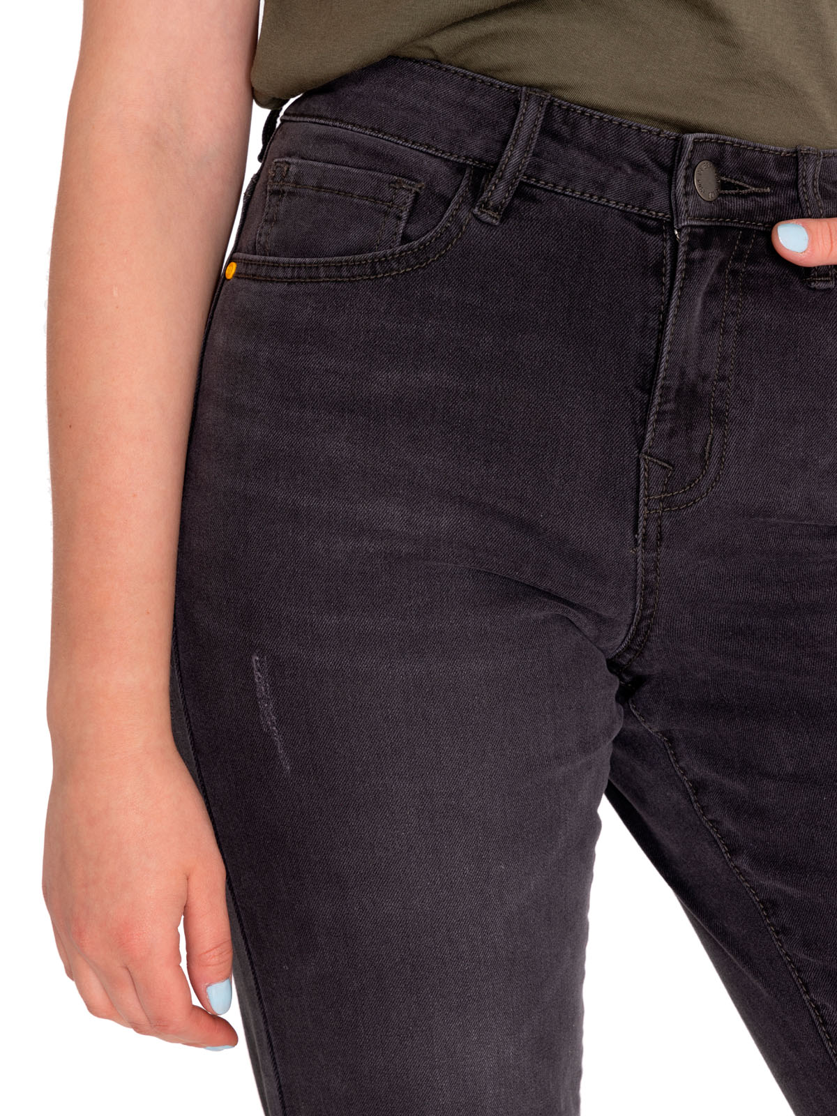 JEANS ALGODÓN MUJER CAT GRIS DENIM TRIBLEND MID-RISE SKINNY - 5