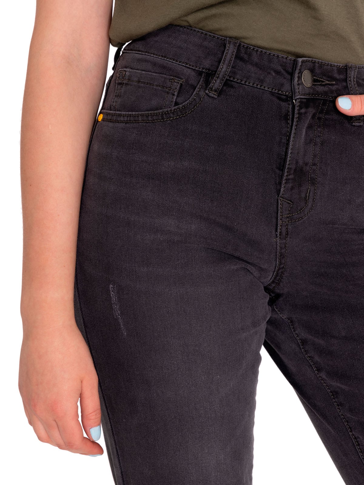 JEANS ALGODÓN MUJER CAT GRIS DENIM TRIBLEND MID-RISE SKINNY - 5