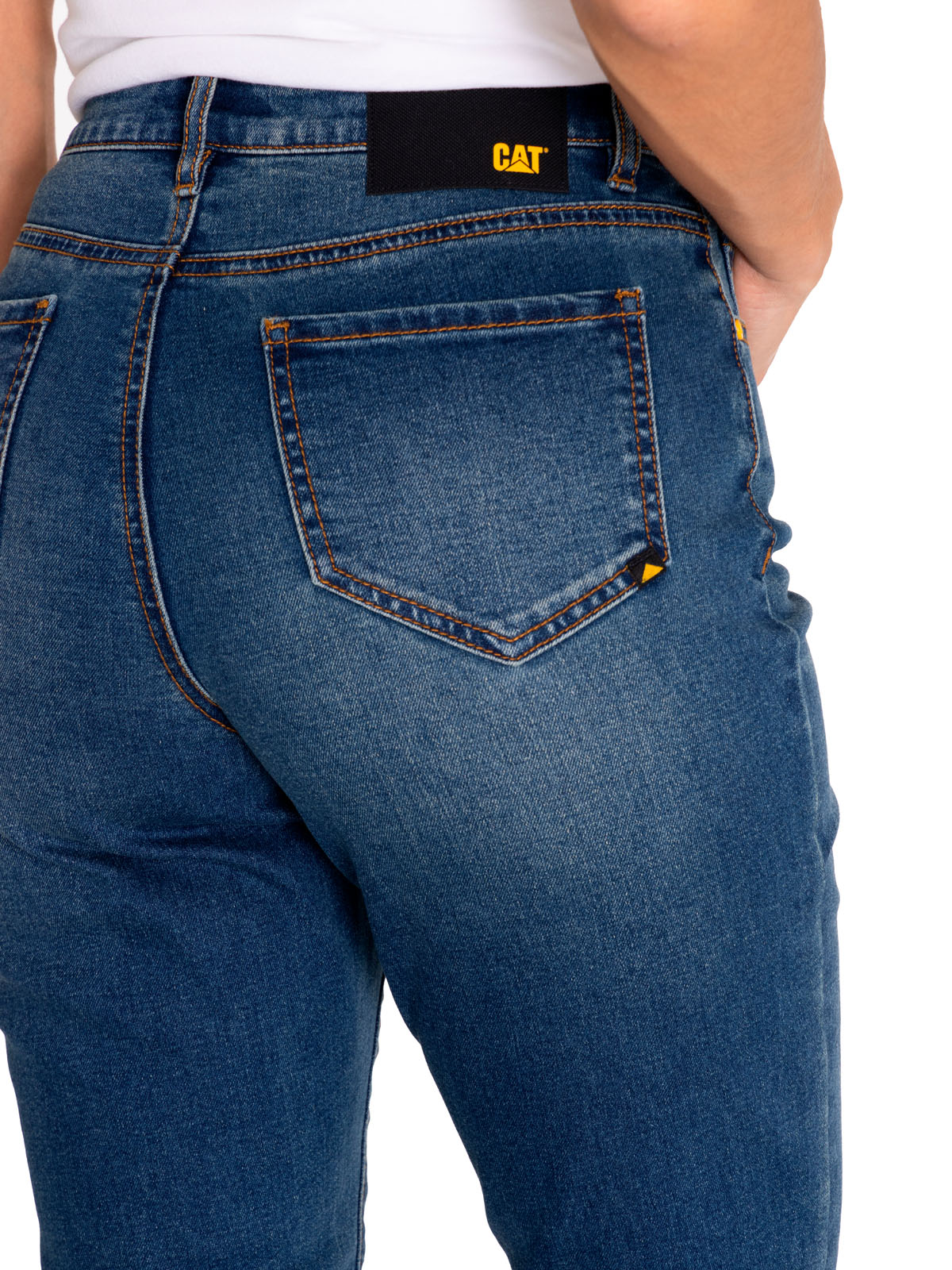 JEANS ALGODÓN MUJER CAT AZUL DENIM TRIBLEND MID-RISE SKINNY - 6