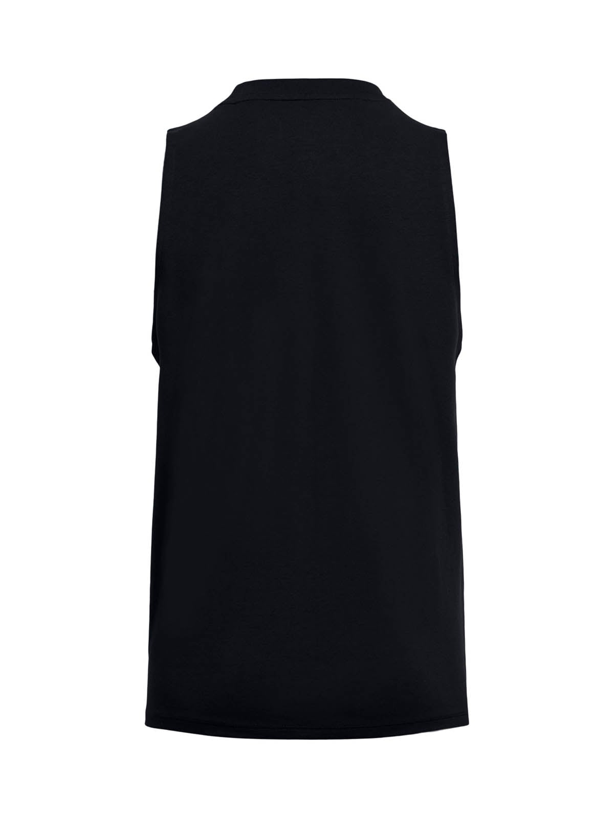 POLERA SIN MANGASS LIFESTYLE  MUJER RIVAL MUSCLE NEGRO UA - 2