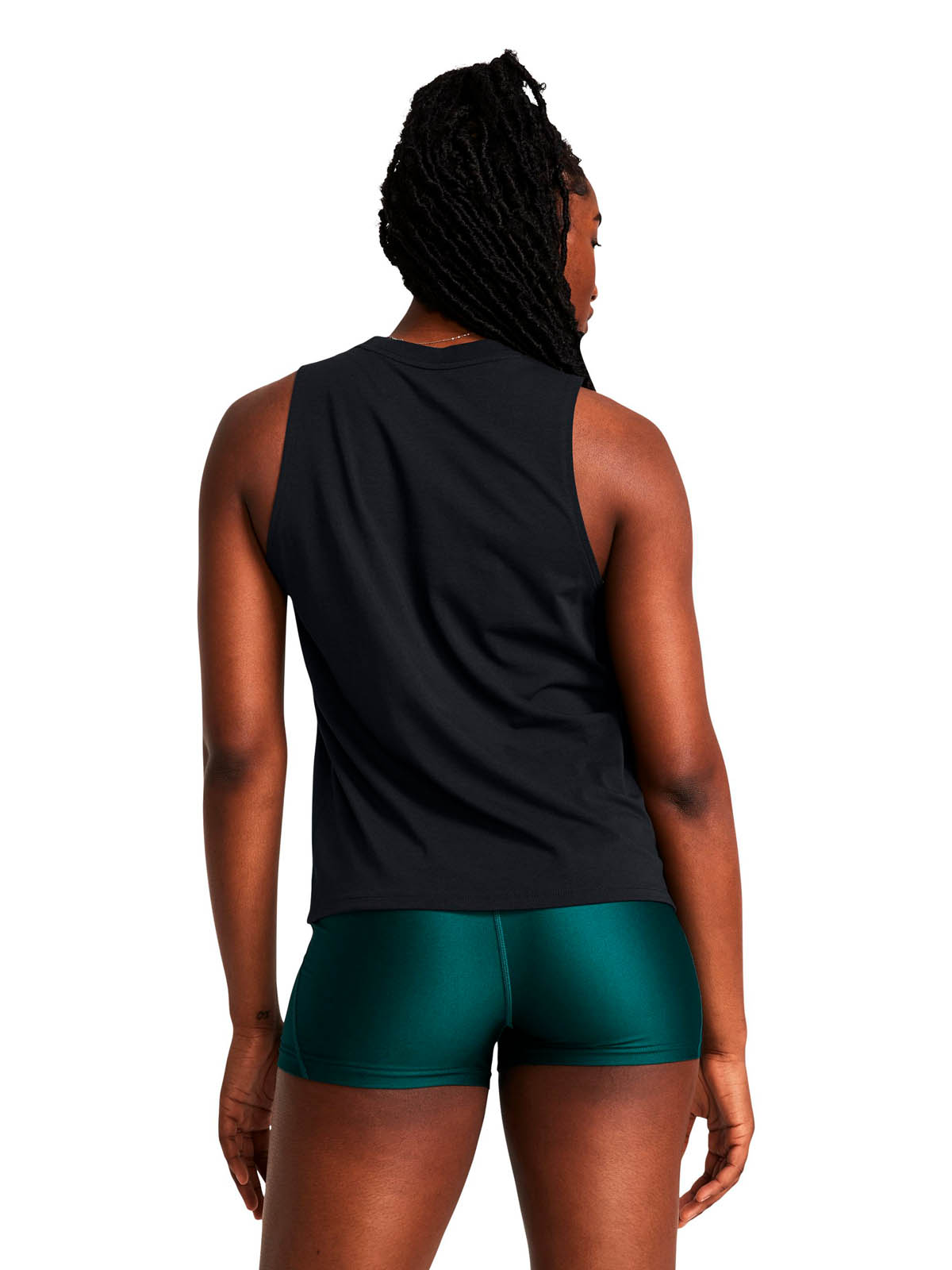 POLERA SIN MANGASS LIFESTYLE  MUJER RIVAL MUSCLE NEGRO UA - 5