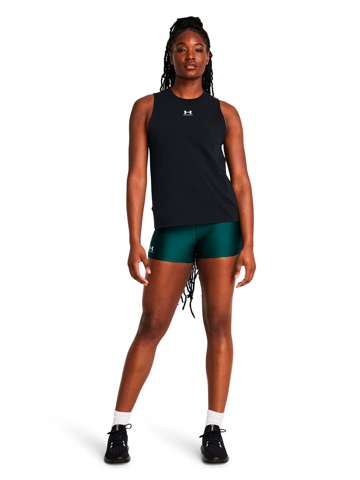 POLERA SIN MANGASS LIFESTYLE  MUJER RIVAL MUSCLE NEGRO UA - 6
