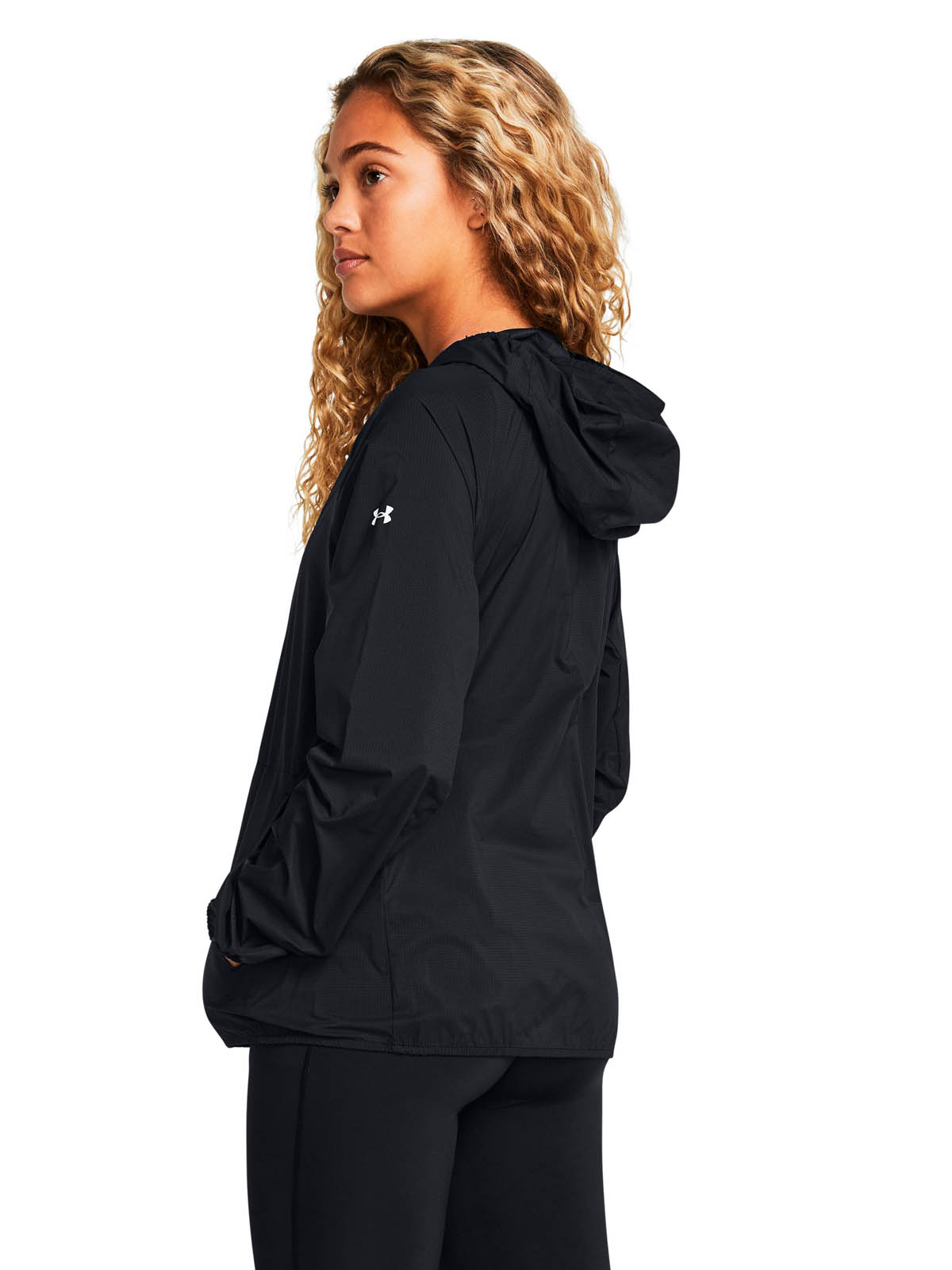 CHAQUETA RUNNING MUJER LAUNCH ELITE LW NEGRO UA - 5