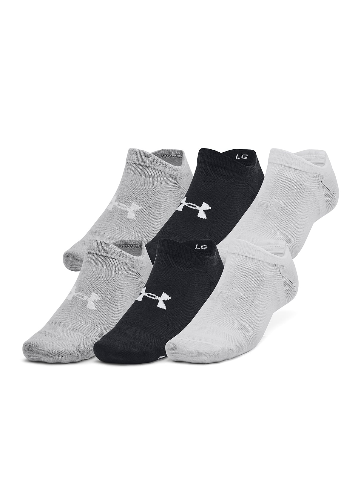 CALCETINES UNISEX ESSENTIAL 6-PACK NO-SHOW NEGRO UNDER ARMOUR - 3