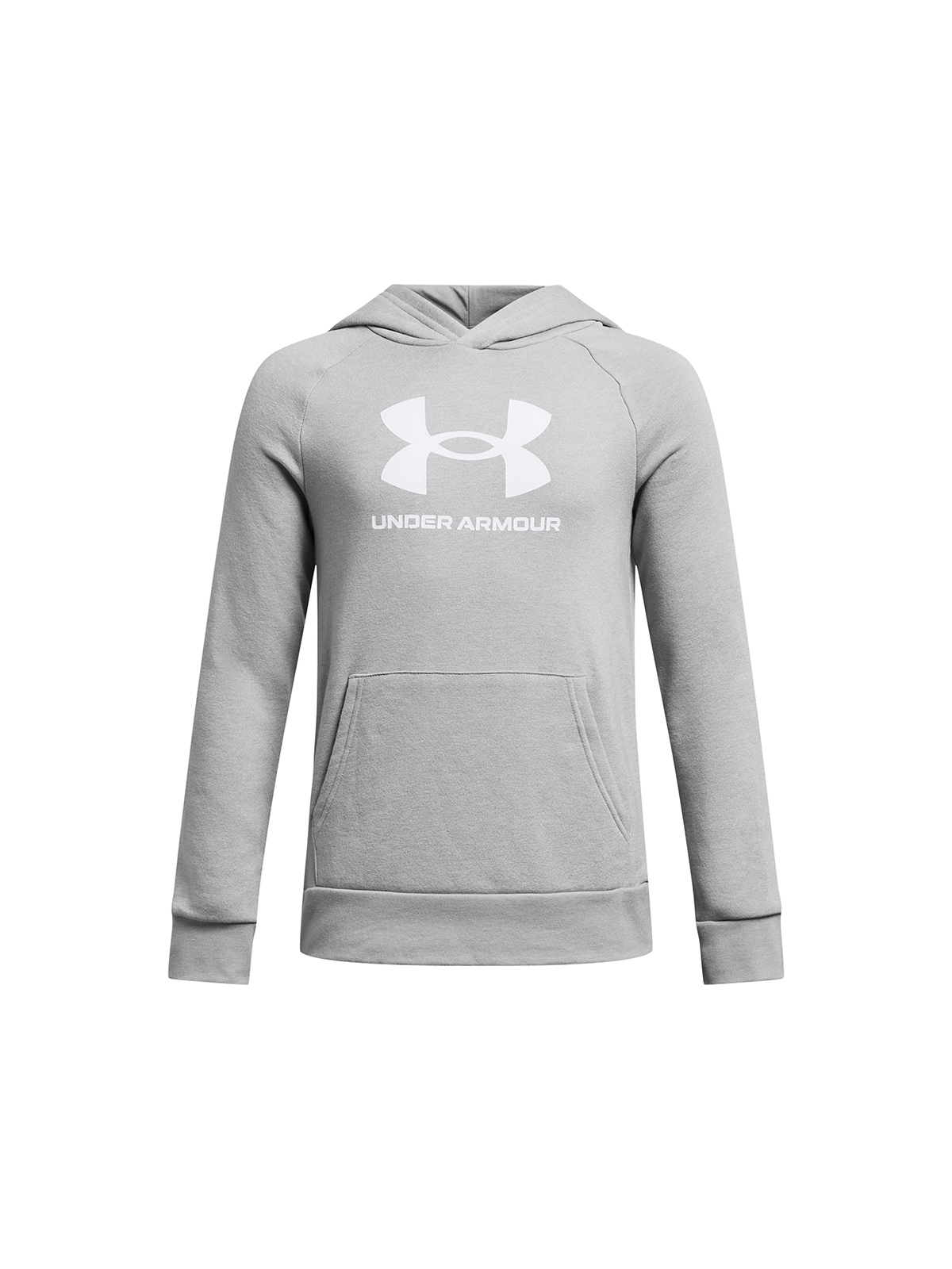 POLERÓN ALGODÓN NIÑO UNDER ARMOUR GRIS BIG LOGO UA RIVAL - 1