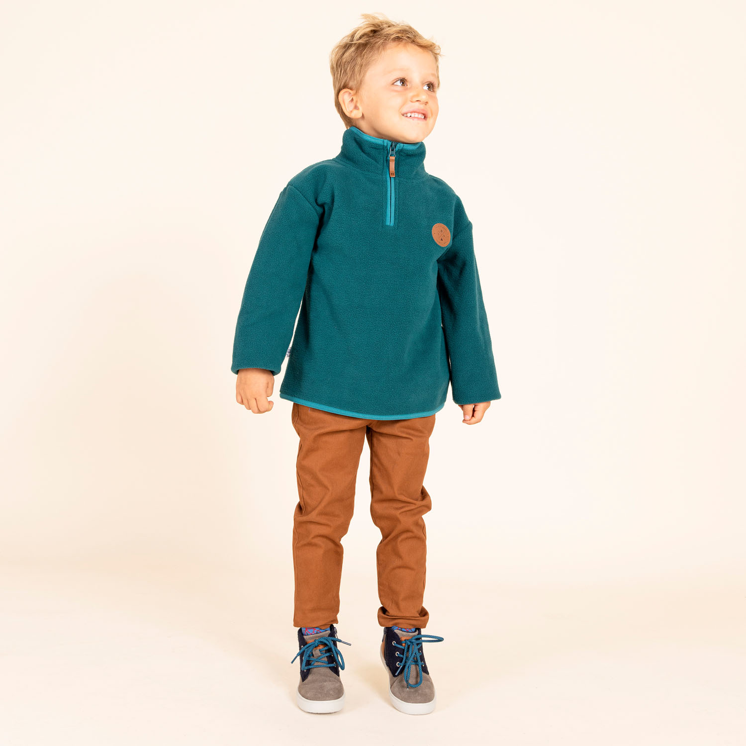 BOTÍN CUERO NIÑO CONNOR-K CAFÉ HUSH PUPPIES KIDS - 4