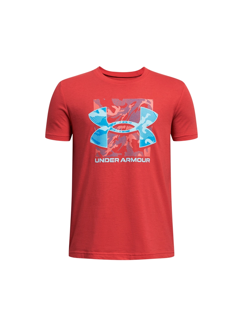 UNDER ARMOUR POLERA MANGA CORTA ALGODÓN NIÑO UNDER ARMOUR ROJO UA BOX