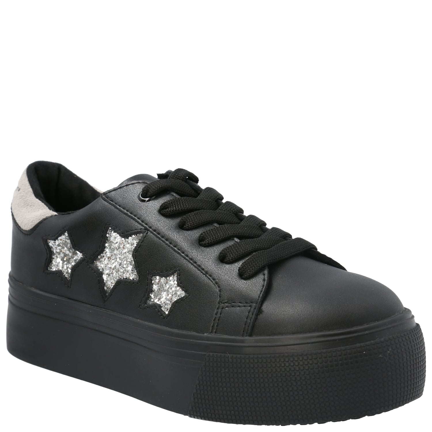 ZAPATILLA CUERO NIÑA QUENS NEGRO HUSH PUPPIES KIDS - 1
