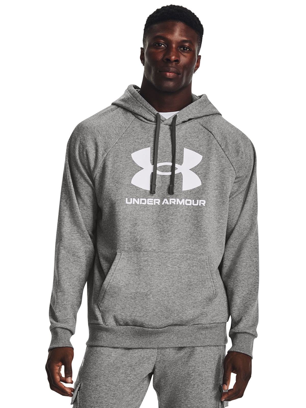 POLERÓN UA RIVAL FLEECE PARA HOMBRE GRIS UNDER ARMOUR - 4