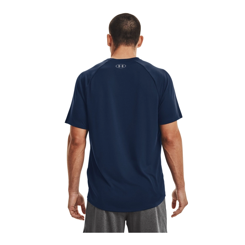 POLERA MANGA CORTA TECH HOMBRE AZUL UNDER ARMOUR - 5