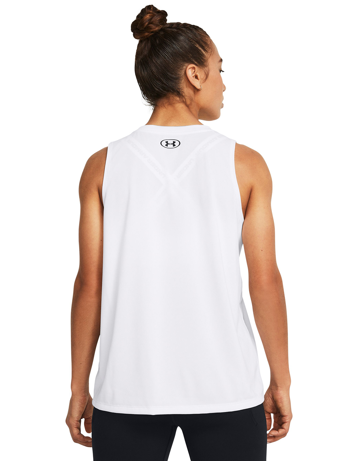 POLERA SIN MANGAS UA TECH MUJER BLANCO UNDER ARMOUR - 5