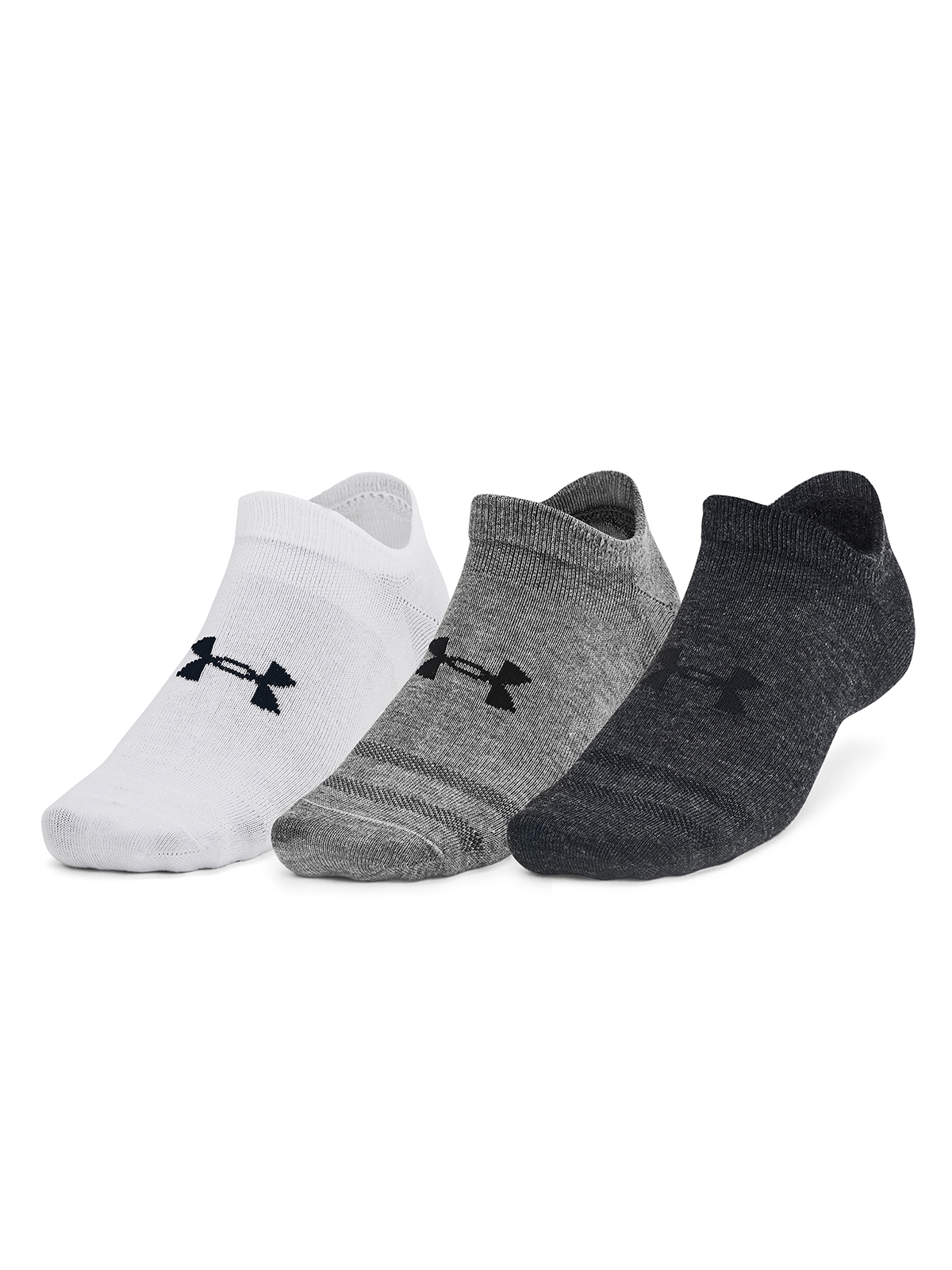 PACK X3 CALCETINES UNISEX UNDER ARMOUR ESSENTIAL GRIS - 3