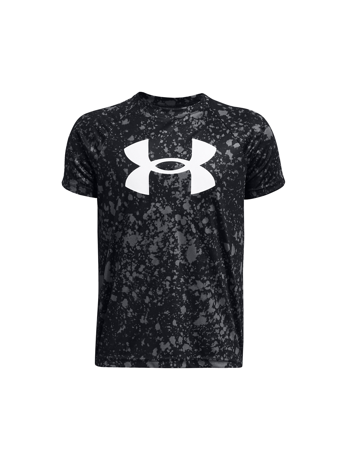 POLERA MANGA CORTA NIÑO UNDER ARMOUR NEGRO BIG LOGO - 1