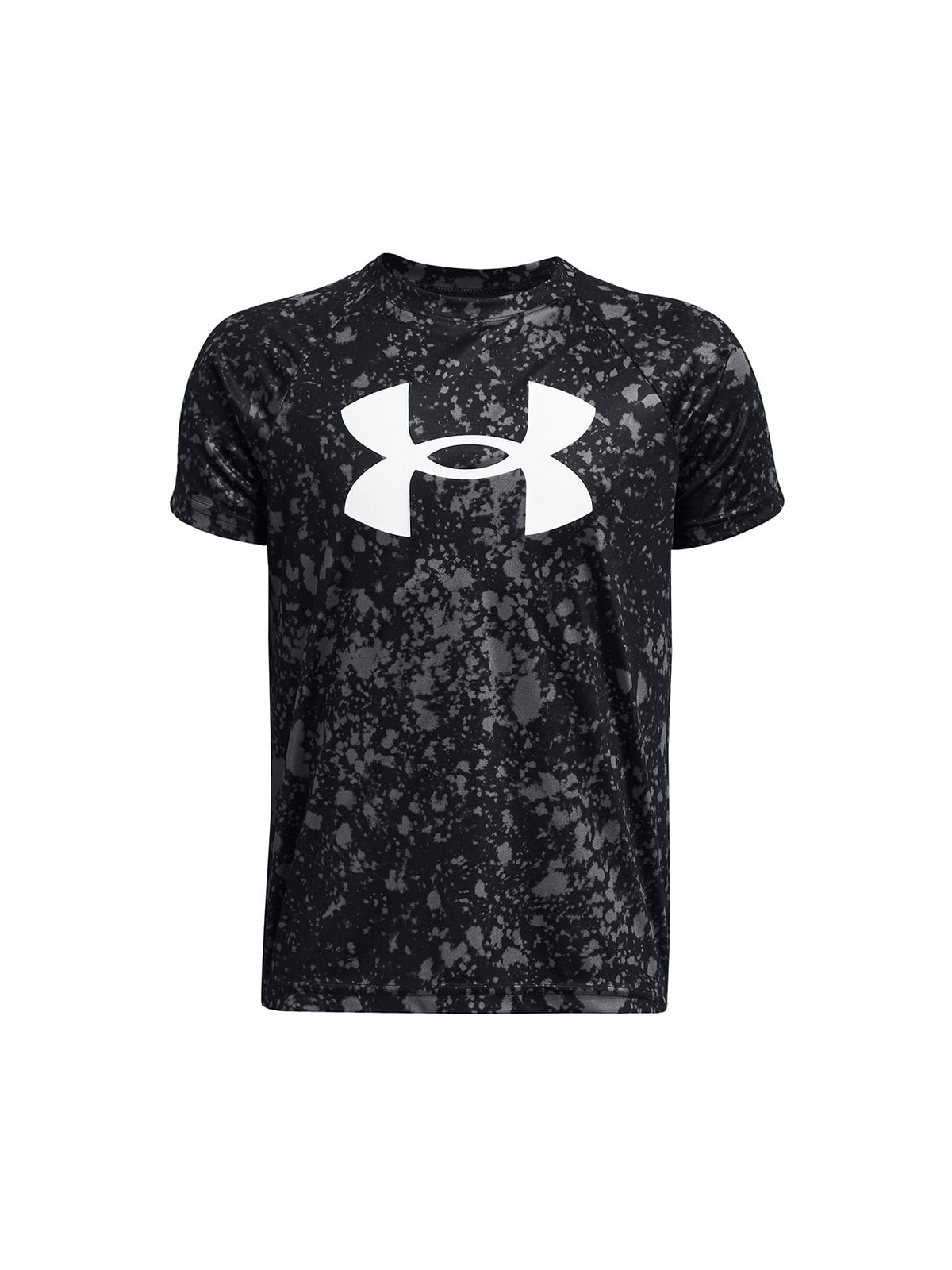POLERA MANGA CORTA NIÑO UNDER ARMOUR NEGRO BIG LOGO - 1