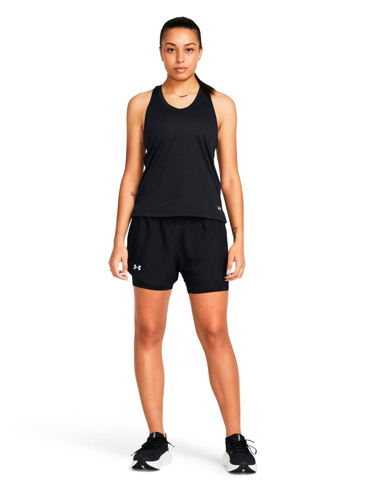 SHORT DE RUNNING PARA MUJER FLY BY 2 IN 1 NEGRO UA - 6