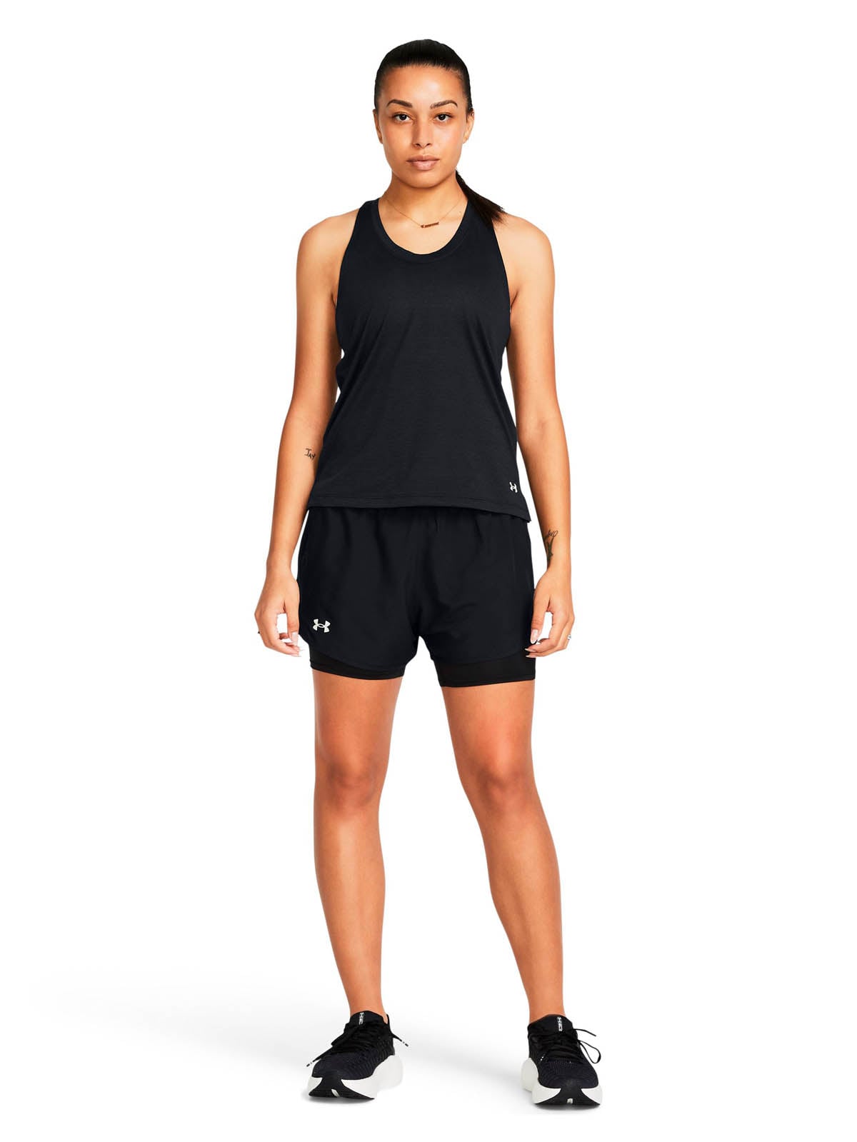 SHORT DE RUNNING PARA MUJER FLY BY 2 IN 1 NEGRO UA - 6