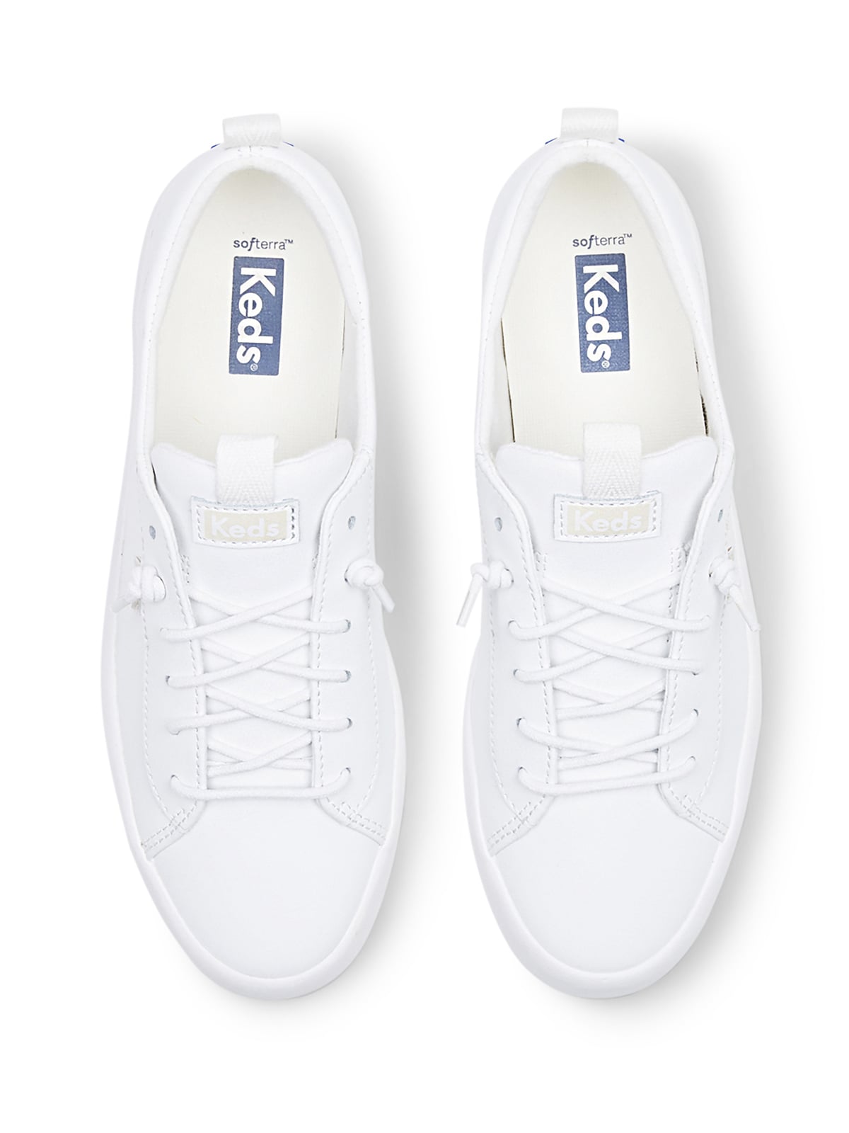 ZAPATILLAS MUJER KEDS CASUALES BLANCO KICKBACK LEATHER CUERO - 5