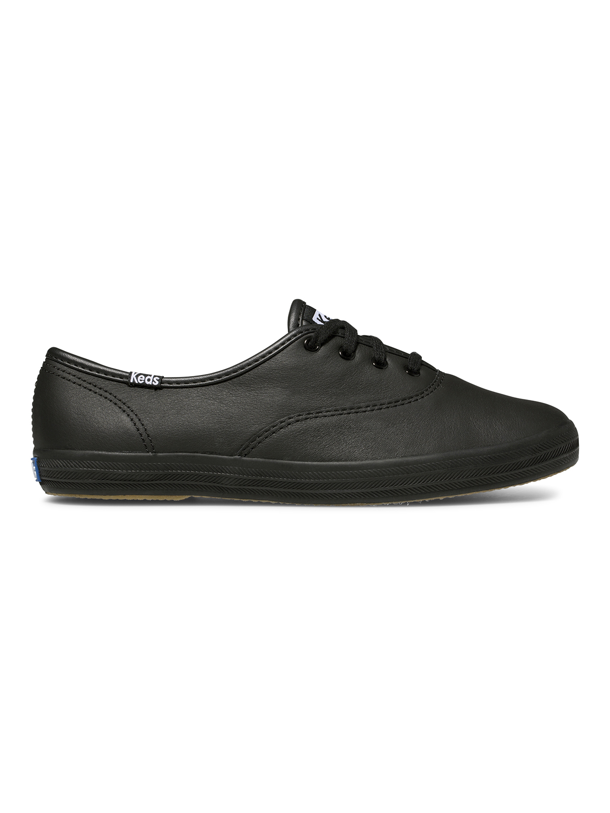ZAPATILLAS MUJER KEDS CASUALES NEGRO CHAMPION LTHR CUERO - 1