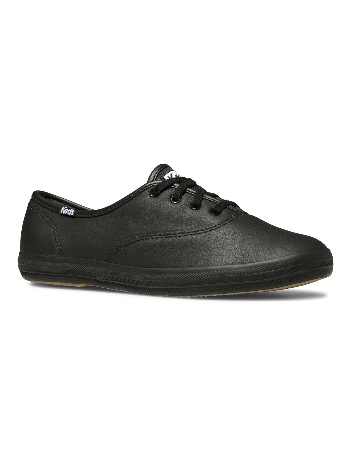 ZAPATILLAS MUJER KEDS CASUALES NEGRO CHAMPION LTHR CUERO - 4