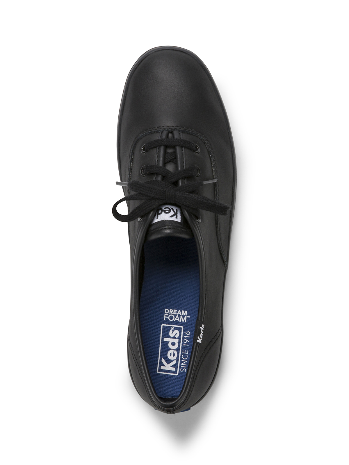 ZAPATILLAS MUJER KEDS CASUALES NEGRO CHAMPION LTHR CUERO - 6