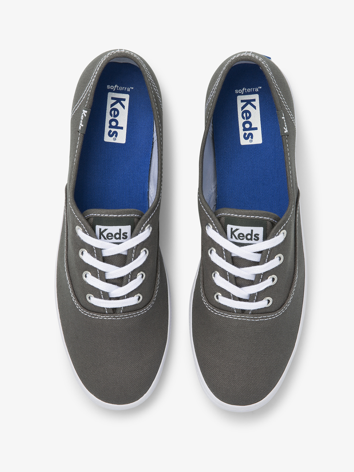 ZAPATILLAS MUJER KEDS CASUALES GRIS CHAMPION CANVAS - 5