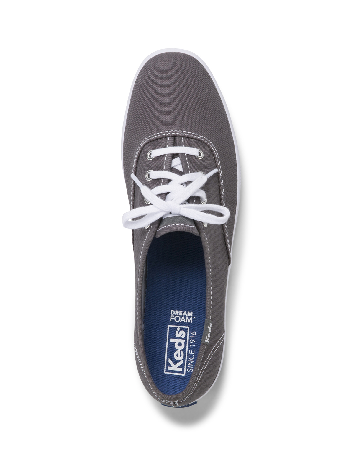 ZAPATILLAS MUJER KEDS CASUALES GRIS CHAMPION CANVAS - 6