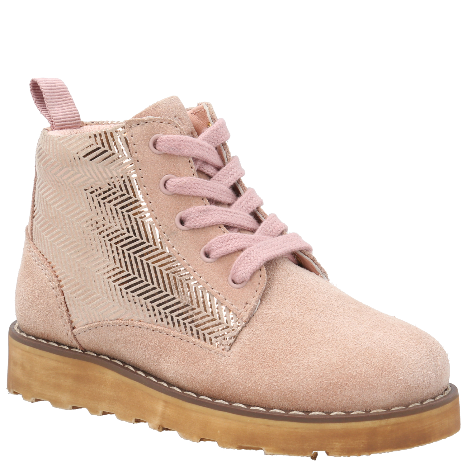 BOTÍN CUERO NIÑA FALLBROKE ROSADO HUSH PUPPIES KIDS - 1