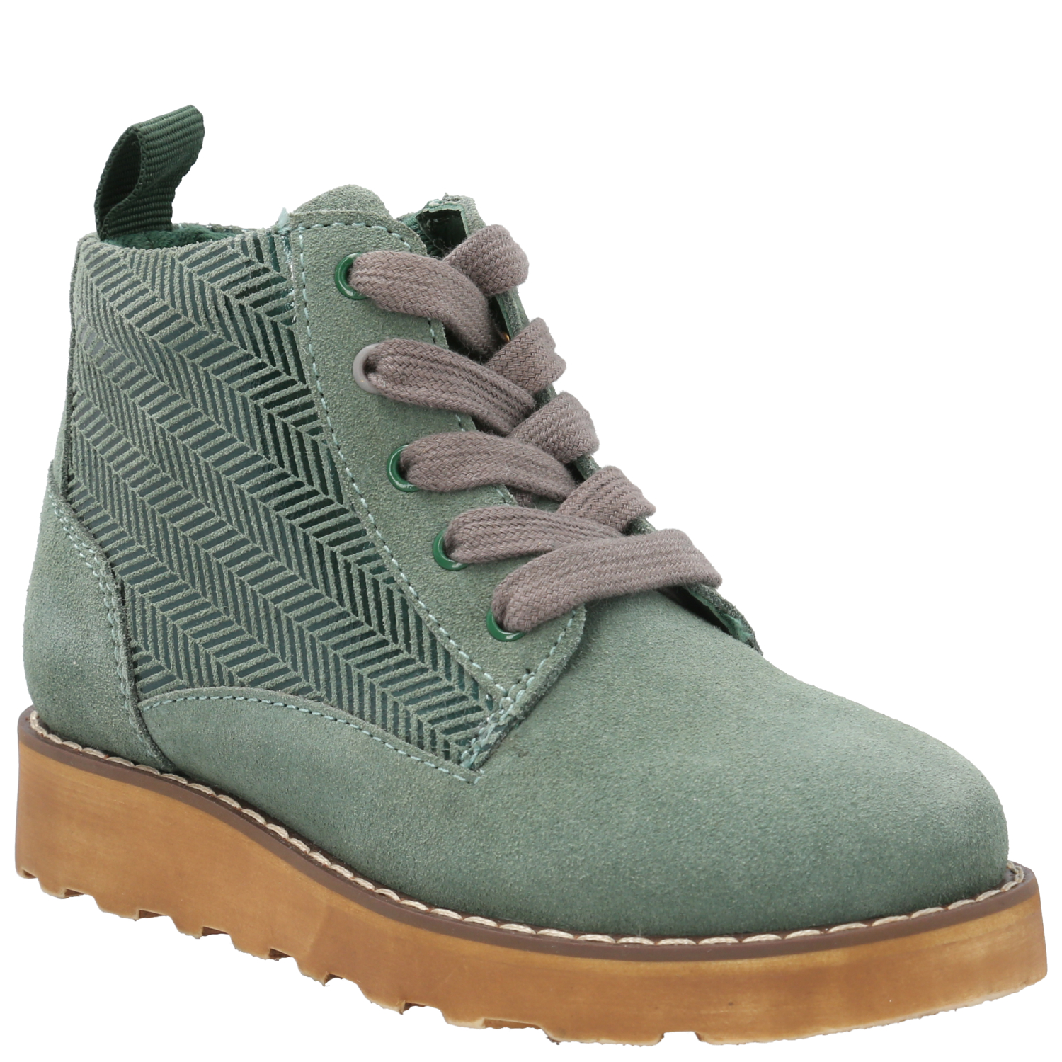 BOTÍN CUERO NIÑA FALLBROKE VERDE HUSH PUPPIES KIDS - 1