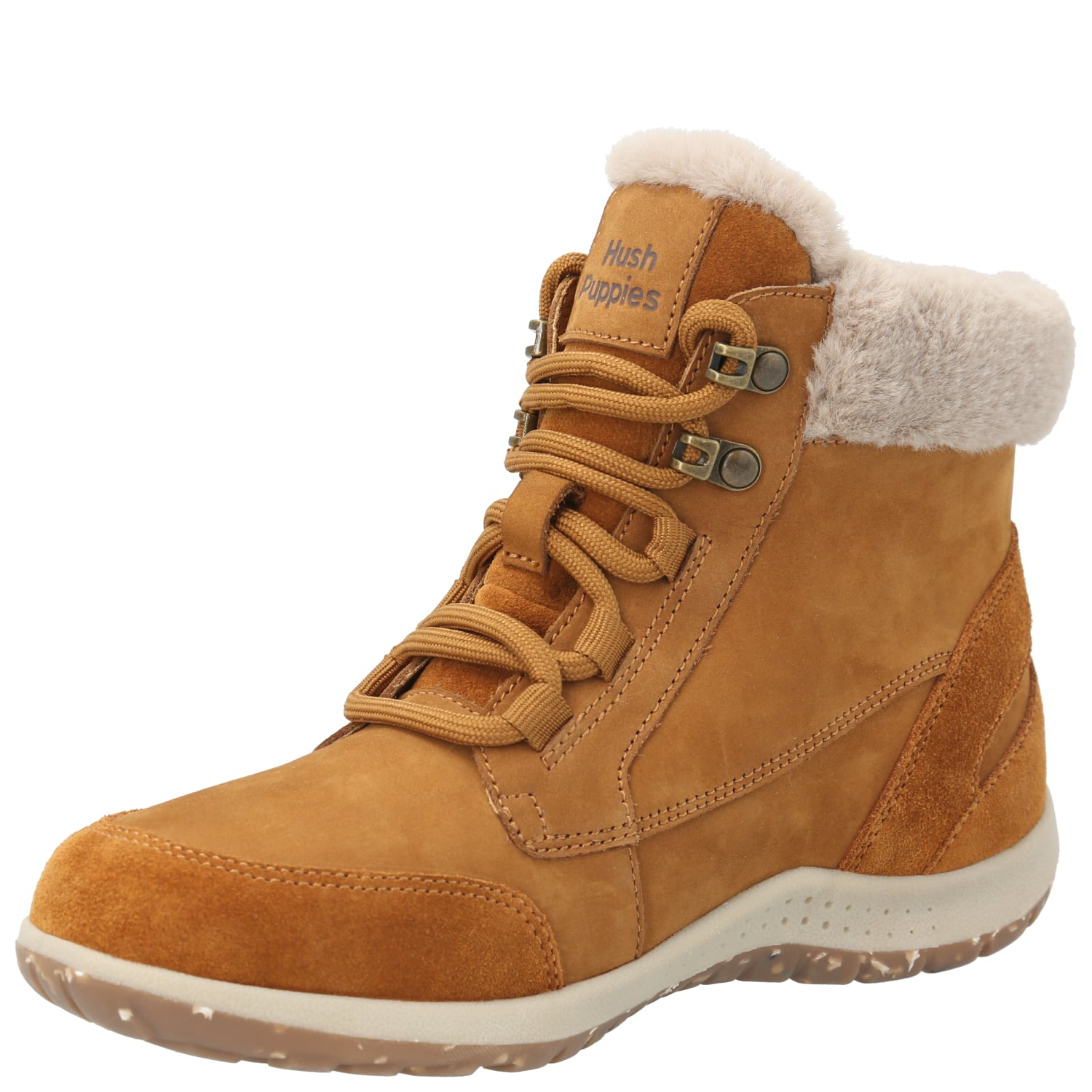 BOTÍN CUERO NIÑA NEW FERDA-K CAFÉ HUSH PUPPIES KIDS - 5