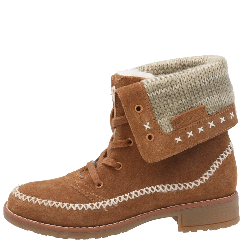 BOTIN CUERO NIÑA SHALMA CAFE  HUSH PUPPIES KIDS - 6