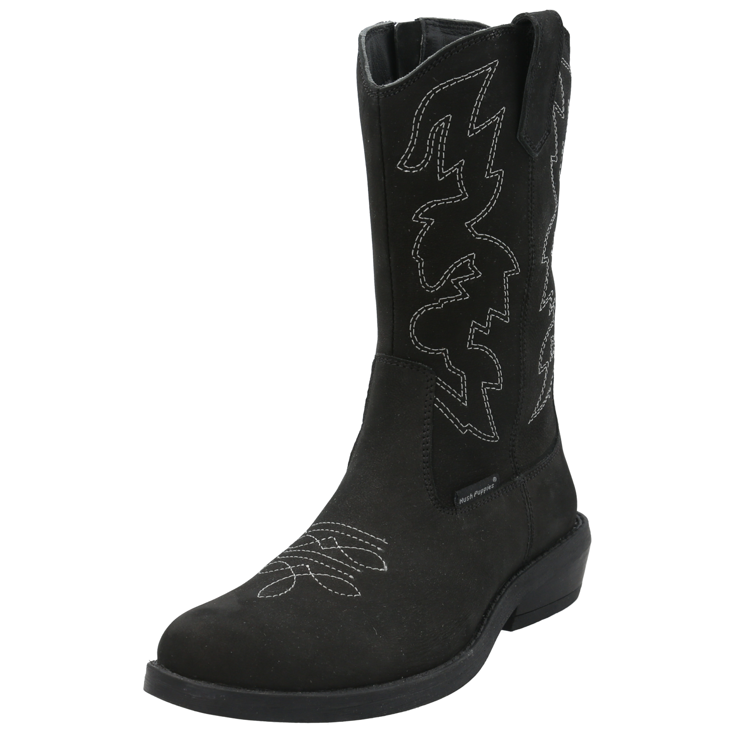 BOTA CUERO NIÑA NEW TEXAS NEGRO HUSH PUPPIES KIDS - 5
