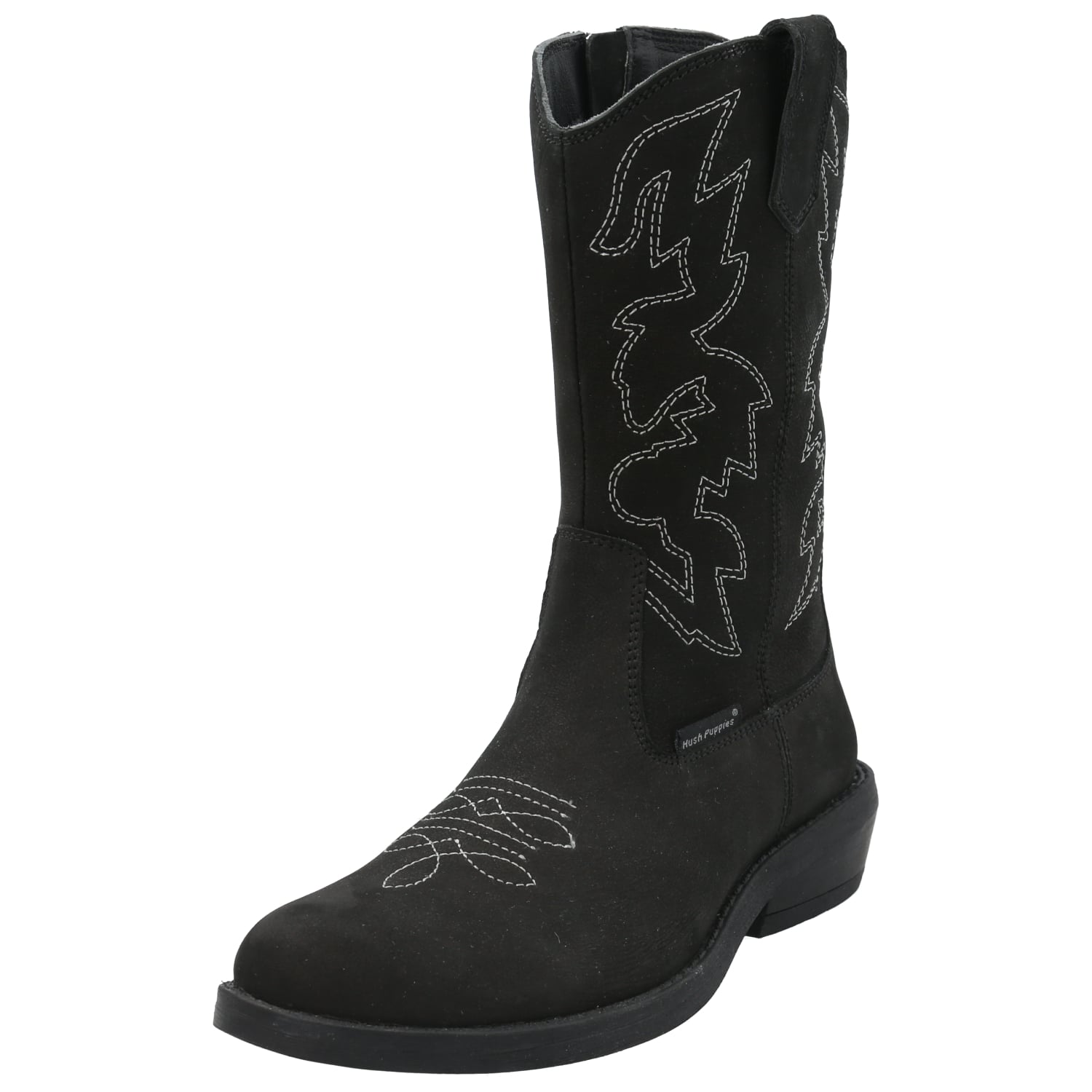 BOTA CUERO NIÑA NEW TEXAS NEGRO HUSH PUPPIES KIDS - 5
